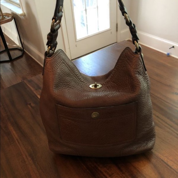 Coach pebble leather purse